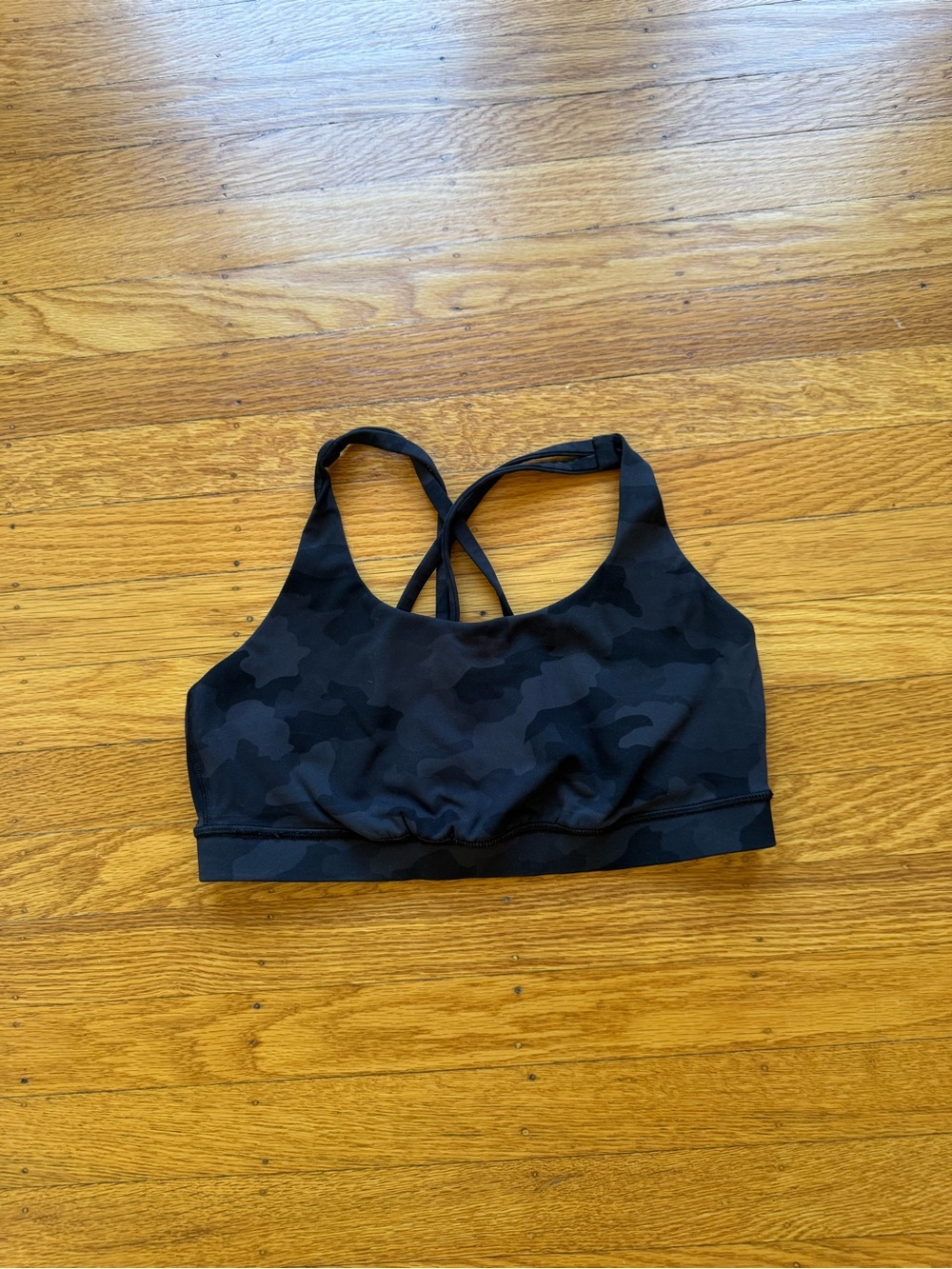 lululemon athletica Black Camo Strappy Sports Bra - Picture 2 of 2